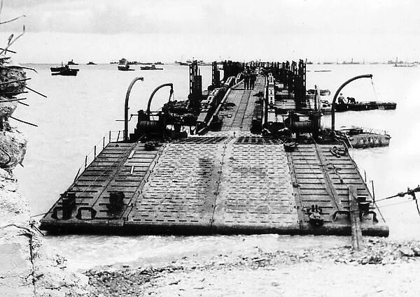 Prefabricated Landing Port Normandy 1944 Two prefabricated ports each as big as