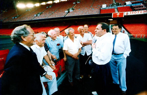 Preparations for the Cor World Choir concert at Cardiff Arms Park, May 1992