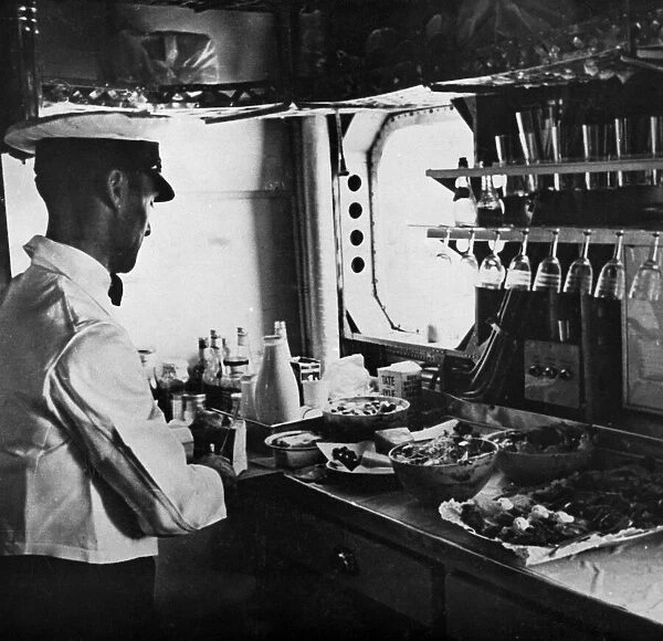 Preparing Lunch in the Imperial Airways liner Scylla