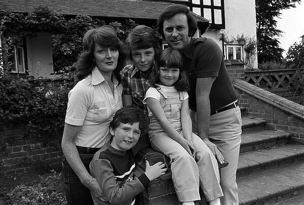 Presenter Terry Wogan at home with family 1978