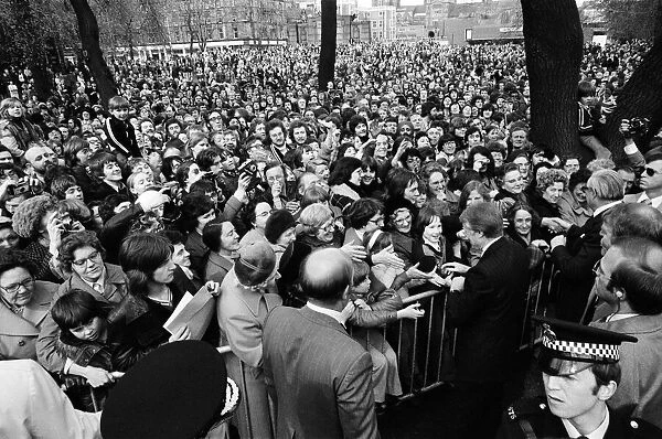 President Jimmy Carter on his walkabout in Newcastle and Washington, Tyne and Wear