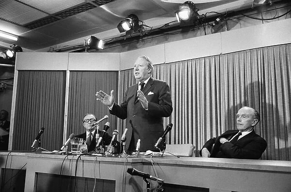 Press Conference held by Prime Minister Edward Heath at the Conservative Party Head