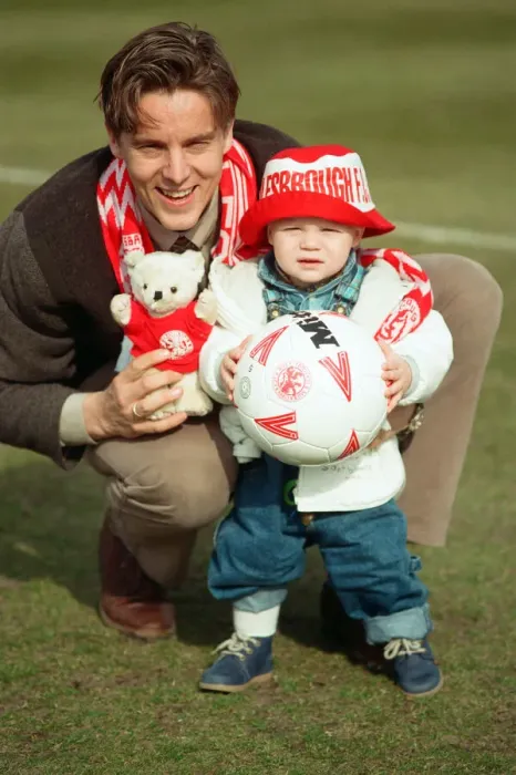 Framed Print : The press conference for new Middlesbrough signing striker Jan Aage Fjortoft