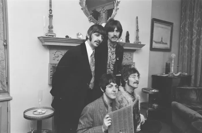 Framed Print : Press launch of Sgt. Peppers Lonely Hearts Club Band Framed Print : Press launch of Sgt. Peppers Lonely Hearts Club Band