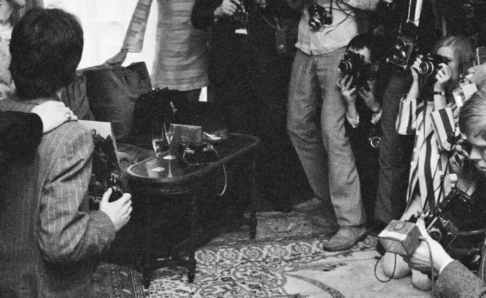 Framed Print : Press launch of Sgt. Peppers Lonely Hearts Club Band Framed Print : Press launch of Sgt. Peppers Lonely Hearts Club Band