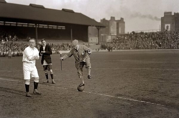 Press v Stage - Football Match at Stamford Bridge March 1921 George Robey