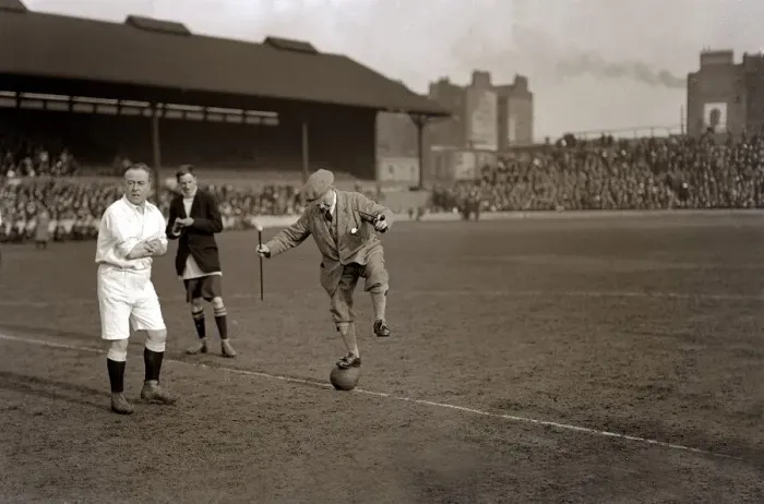 Framed Print : Press v Stage - Football Match at Stamford Bridge March 1921 George Robey