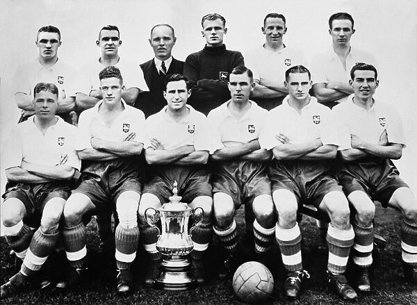 Preston North End FA Cup Winners Team 1938 Back Row: Bill Shankly, Gallimore