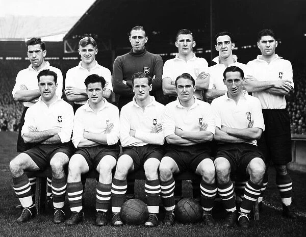 Preston North End Football Team 29th September 1951 Back Row: L  /  R Cunningham
