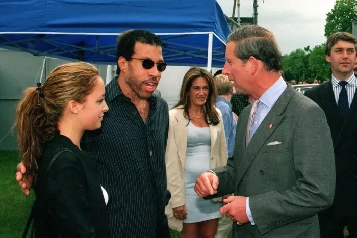 Framed Print : Pricne Charles meets Lionel Richie and daughter Nicole at the Party in the Park princes