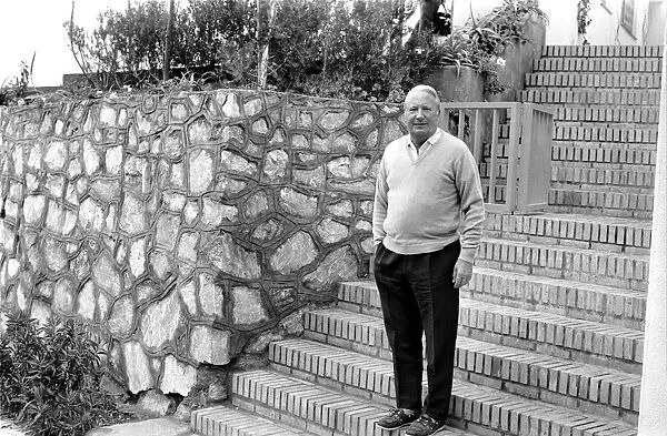 Prime Minister Edward Heath on holiday in Spain. February 1975