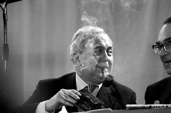 Prime mInister Harold Wilson during a debate on the Common Market