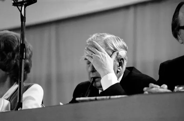 Framed Print : Prime mInister Harold Wilson during a debate on the Common Market