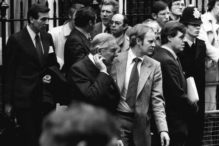Framed Print : Prime Minister James Callaghan, May 1977 after the Summit of Seven Framed Print : Prime Minister James Callaghan, May 1977 after the Summit of Seven