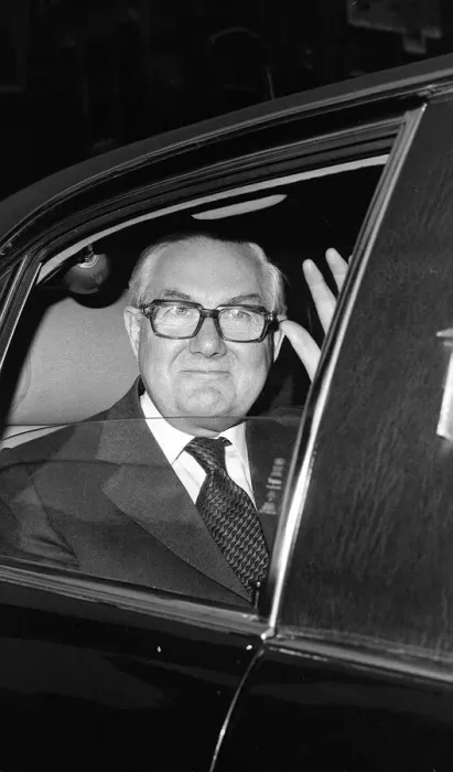 Framed Print : Prime Minister James Callaghan MP October 1980 on the day he announced he was