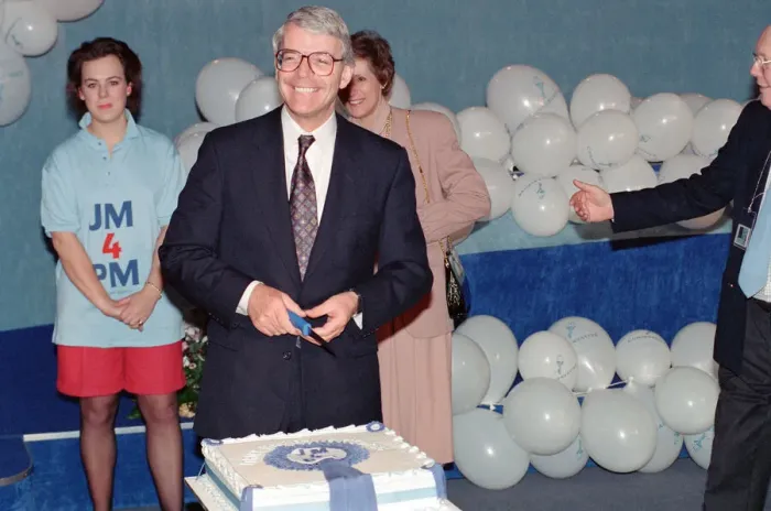 Framed Print : Prime Minister John Major pictured on his 49th birthday. 29th March 1992 Framed Print : Prime Minister John Major pictured on his 49th birthday. 29th March 1992