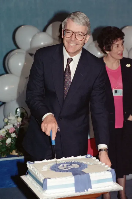 Framed Print : Prime Minister John Major pictured on his 49th birthday. 29th March 1992 Framed Print : Prime Minister John Major pictured on his 49th birthday. 29th March 1992