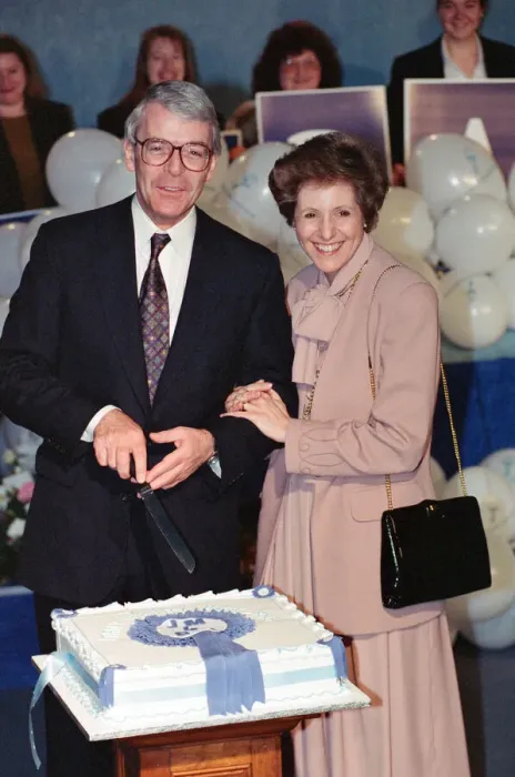 Framed Print : Prime Minister John Major pictured on his 49th birthday. 29th March 1992