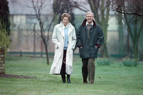 Prime Minister John Major and his wife Norma. 15th March 1992