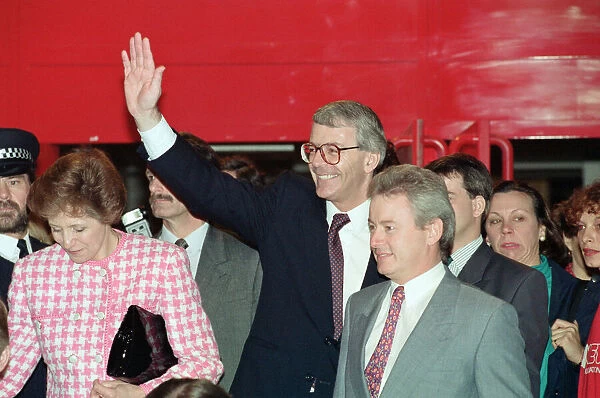 Prime Minister John Major and his wife Norma at the Ideal Home Exhibition, Earls Court