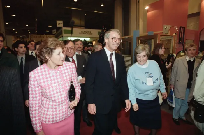 Framed Print : Prime Minister John Major and his wife Norma at the Ideal Home Exhibition, Earls Court Framed Print : Prime Minister John Major and his wife Norma at the Ideal Home Exhibition, Earls Court