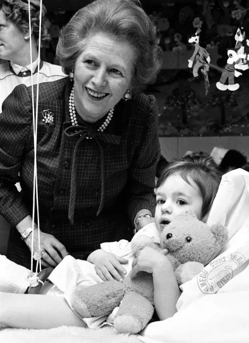 Framed Print : Prime Minister Magaret Thatcher opens Yspyty Gwynedd 13 March 1987 Framed Print : Prime Minister Magaret Thatcher opens Yspyty Gwynedd 13 March 1987