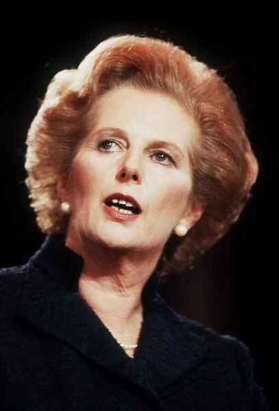 Prime Minister Margaret Thatcher in the 1980s