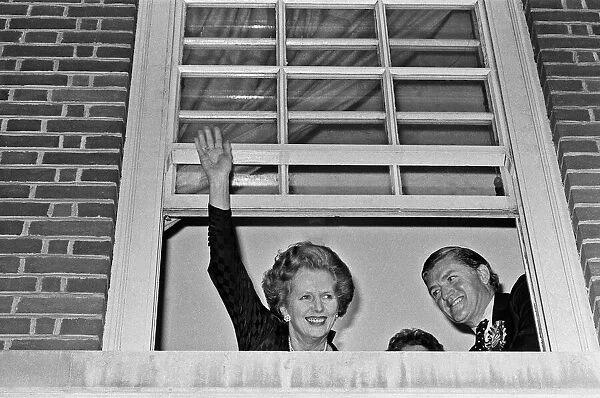 Prime Minister Margaret Thatcher, and Conservative Party Chairman Cecil Parkinson