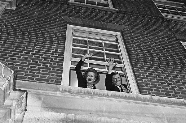 Prime Minister Margaret Thatcher, and Conservative Party Chairman Cecil Parkinson