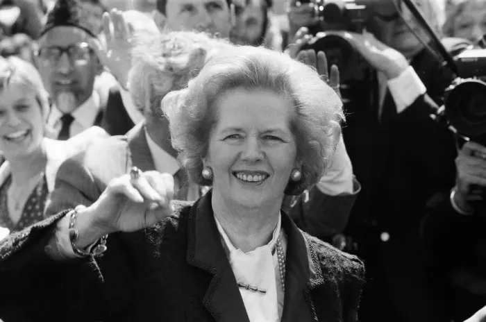 Framed Print : Prime Minister Margaret Thatcher campaigning in Ealing. 30th May 1987 Framed Print : Prime Minister Margaret Thatcher campaigning in Ealing. 30th May 1987