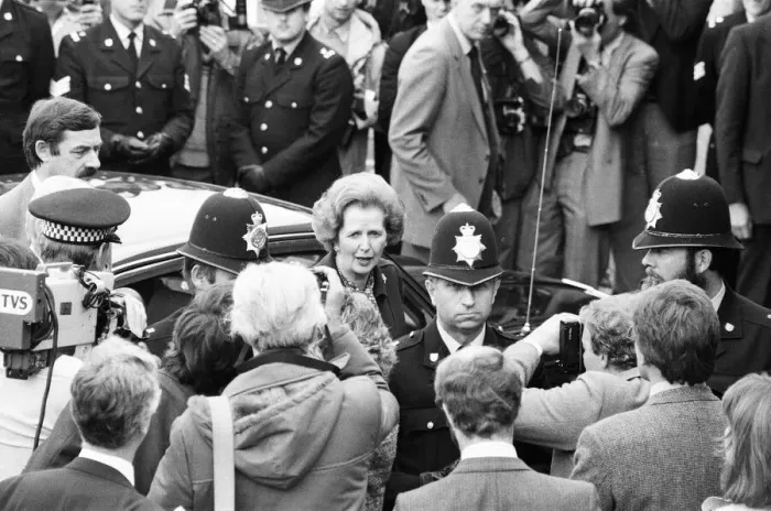 Framed Print : Prime Minister Margaret Thatcher at the Conservative Party Conference, Brighton