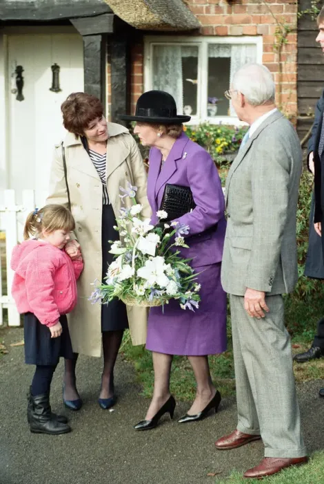 Framed Print : Prime Minister Margaret Thatcher and her husband Denis visit the church near Chequers Framed Print : Prime Minister Margaret Thatcher and her husband Denis visit the church near Chequers
