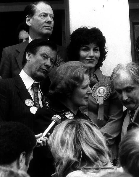 Prime Minister Margaret Thatcher toured South London and met Eric Morley Conservative