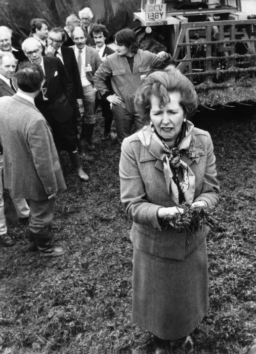 Framed Print : Prime Minister Mrs. Margaret Thatcher on the General Election campaign trail visiting a