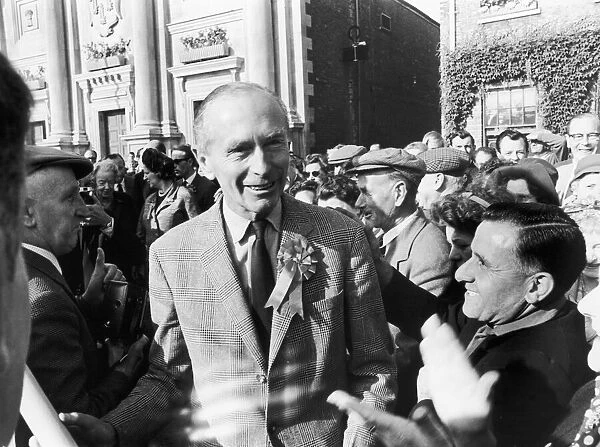 Prime Minister Sir Alec Douglas Home seen here in Kings Lynn during a general election