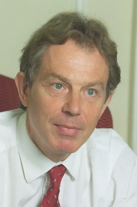 Framed Print : Prime Minister Tony Blair during interview at Downing Street in September 1999