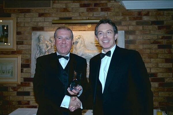 Prime Minister Tony Blair at The North East Businessman Of The Year with Bob Murray
