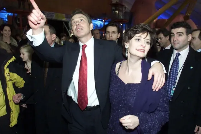 Framed Print : Prime Minister Tony Blair and wife Cherie Blair arrive at the Millennium Dome New Framed Print : Prime Minister Tony Blair and wife Cherie Blair arrive at the Millennium Dome New