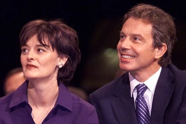 Prime Minister Tony Blair and wife Cherie at the Labour Party Conference Sep 1999 in