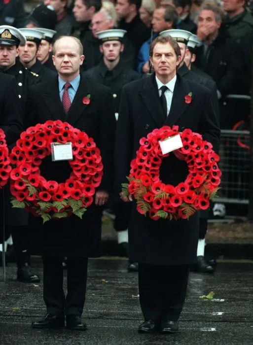 Framed Print : Prime Minister Tony Blair and William Hague Conservative MP Leader of the oposition