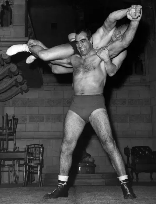Framed Print : Primo Carnera, professional wrestler, also a former professional boxer