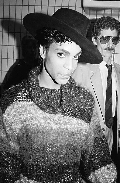 Prince, american singer, arrives at London Gatwick Airport