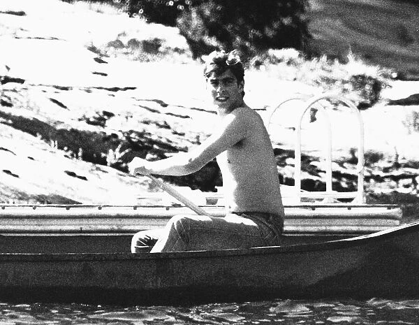 Prince Andrew Canoeing in Canada without a shirt August 1978