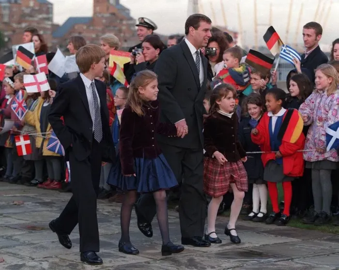 Framed Print : PRINCE ANDREW WITH HIS DAUGHTERS & PRINCE HARRY AT GREENWICH FOR SPECIAL LUNCH TO Framed Print : PRINCE ANDREW WITH HIS DAUGHTERS & PRINCE HARRY AT GREENWICH FOR SPECIAL LUNCH TO