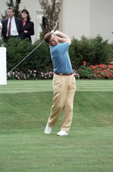 Framed Print : Prince Andrew, Duke of York during a charity golf match in aid of the motor neurone Framed Print : Prince Andrew, Duke of York during a charity golf match in aid of the motor neurone