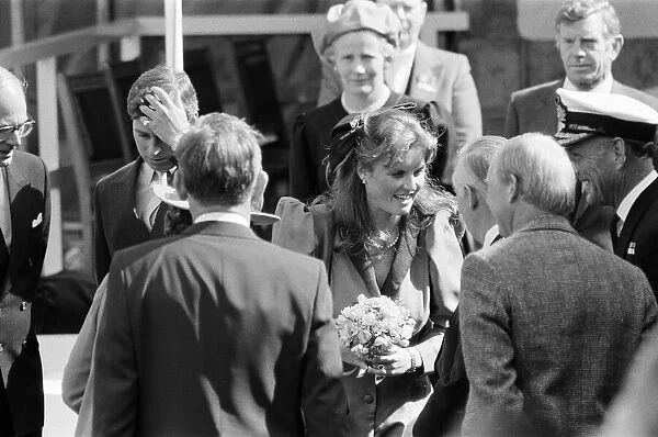 Prince Andrew, Duke of York and Sarah, Duchess of York visit Scotland. 16th August 1986
