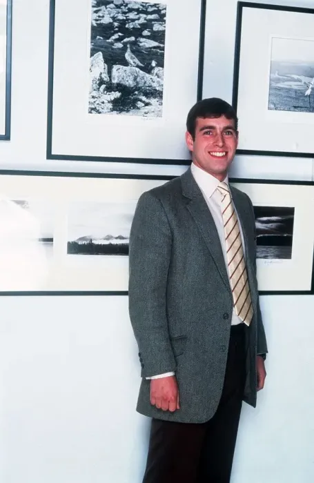 Framed Print : Prince Andrew at an exhibition of his photographs at the Hamilton Gallery November