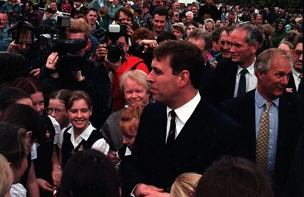 Prince Andrew visit to Bangor, Northern Ireland, May 1995