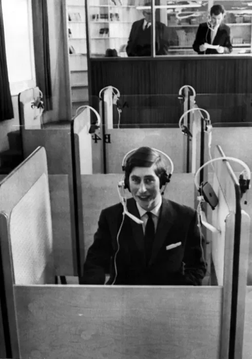 Framed Print : Prince Charles in April 1969 at University College in Aberystwyth, Wales