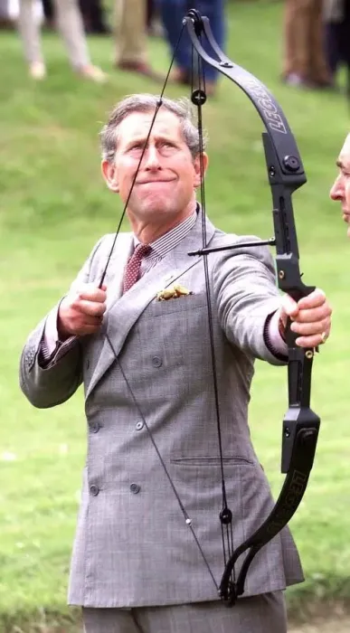 Framed Print : Prince Charles has a go at Archery during visit to Clay Pigeon Shoot in aid of Princes Framed Print : Prince Charles has a go at Archery during visit to Clay Pigeon Shoot in aid of Princes